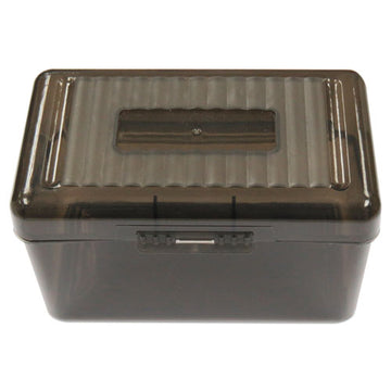 Universal® Plastic Index Card Boxes, Holds 300 3 X 5 Cards, 5.63 X 3.25 X 3.75, Translucent Black freeshipping - TVN Wholesale